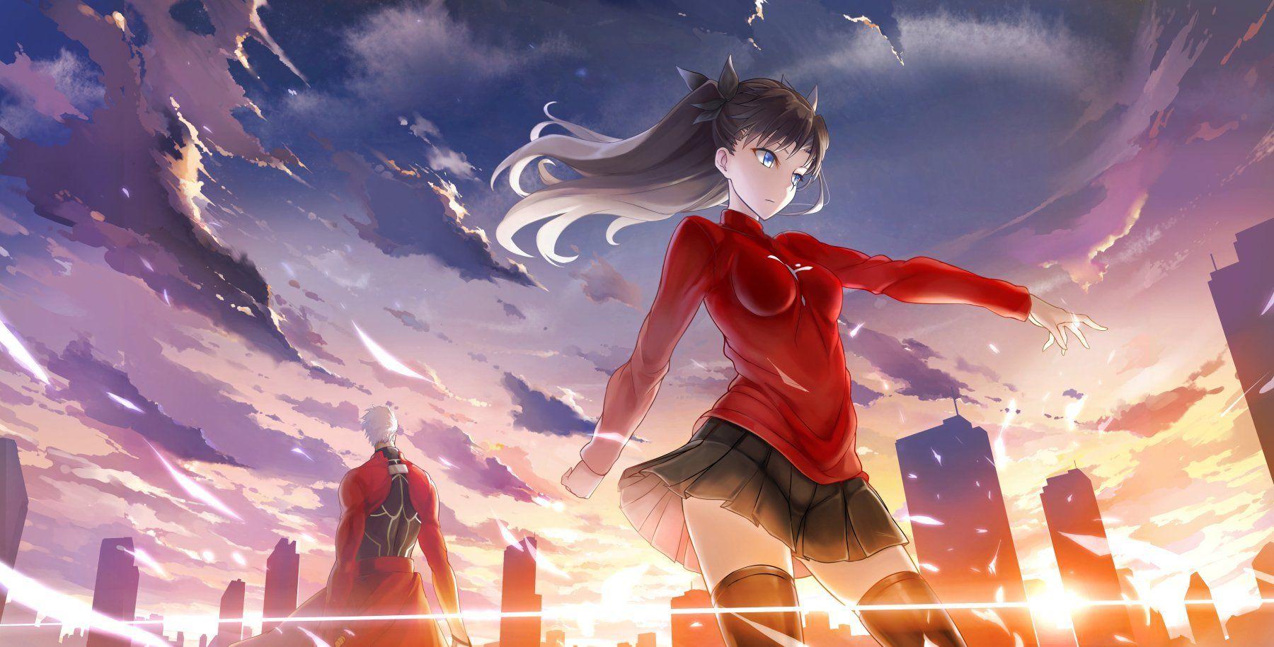 1800x915 Archer Rin Tohsaka Wallpaper .