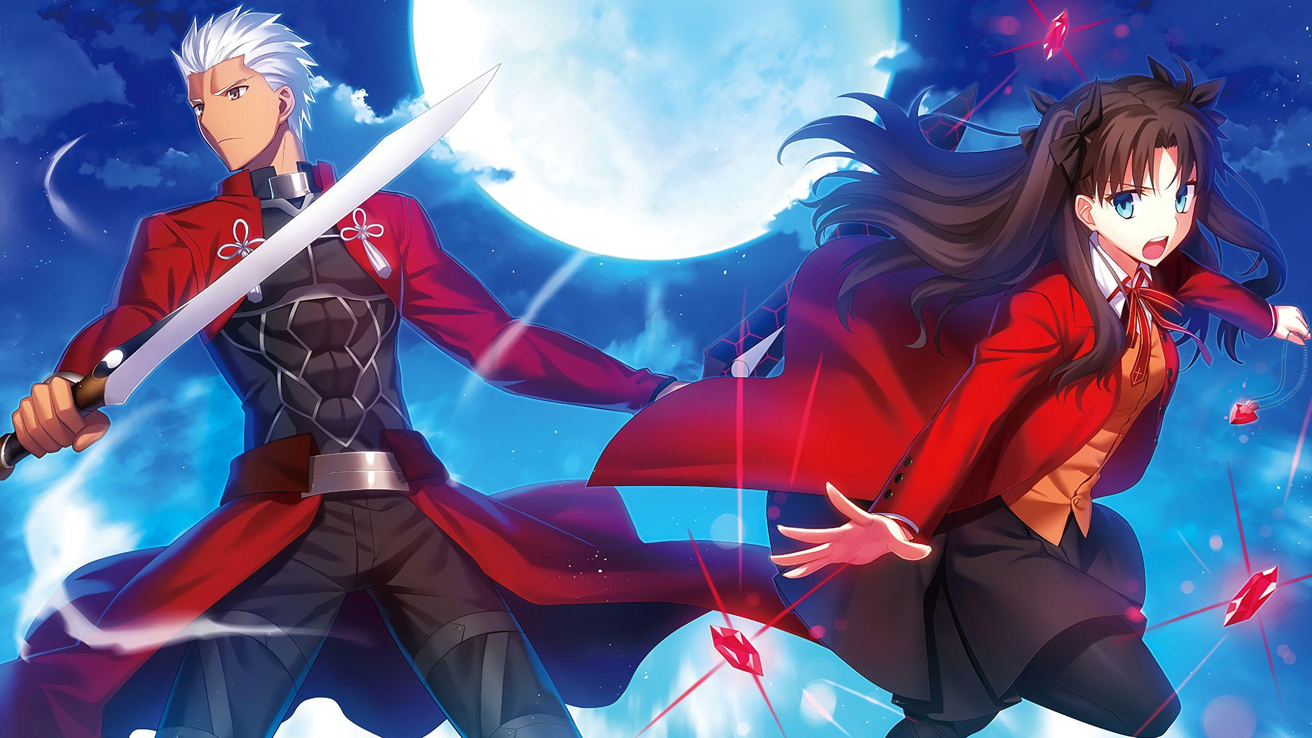 2560x1440 Wallpaper 4k Rin Tohsaka Archer Fate .