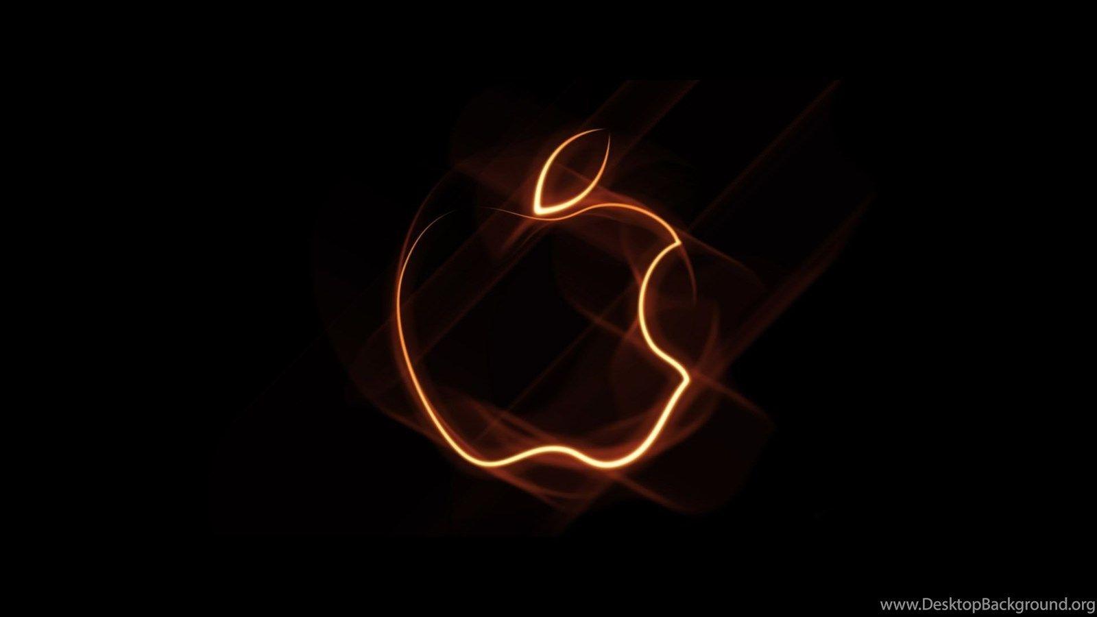 1600x900 Black And Gold Apple Logo Wallpaper .
