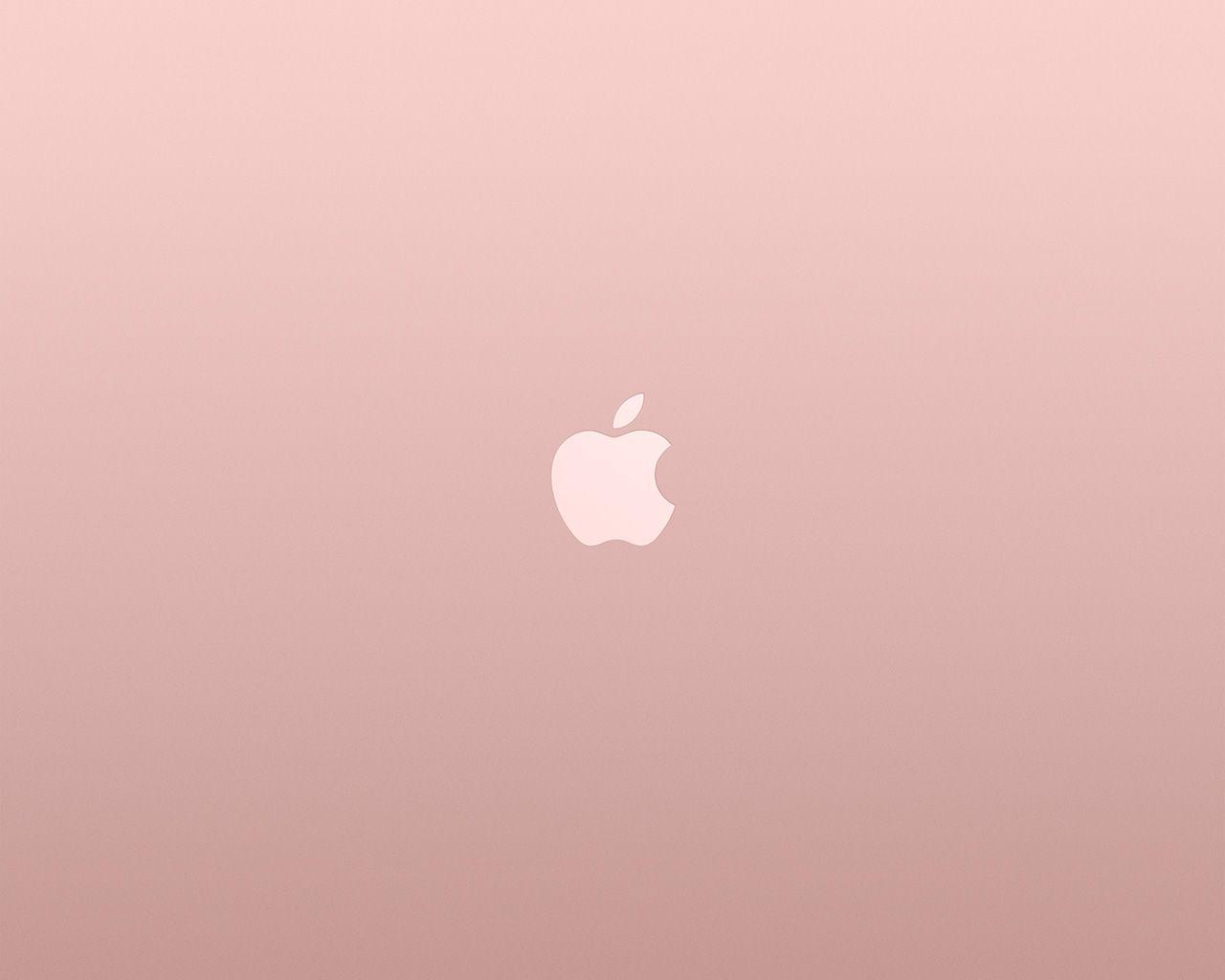 1280x1024 Logo Apple Pink Rose Gold White .