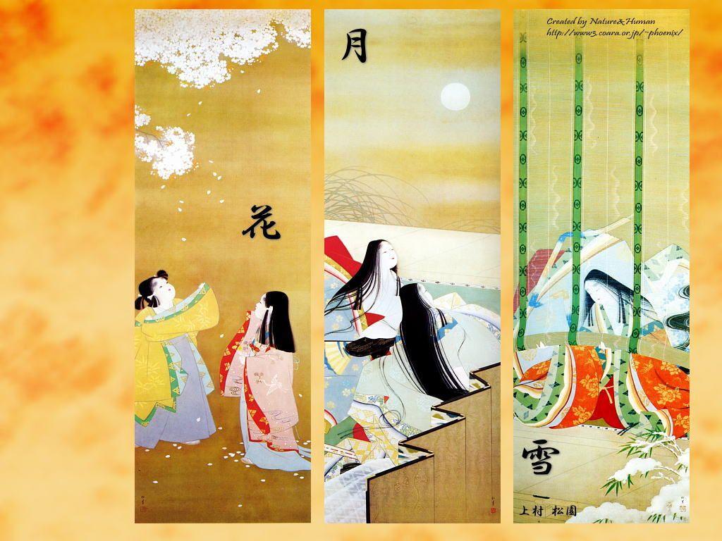 1024x768 Japanese Art Wallpaper, Japanese Style Painting's Yamato E