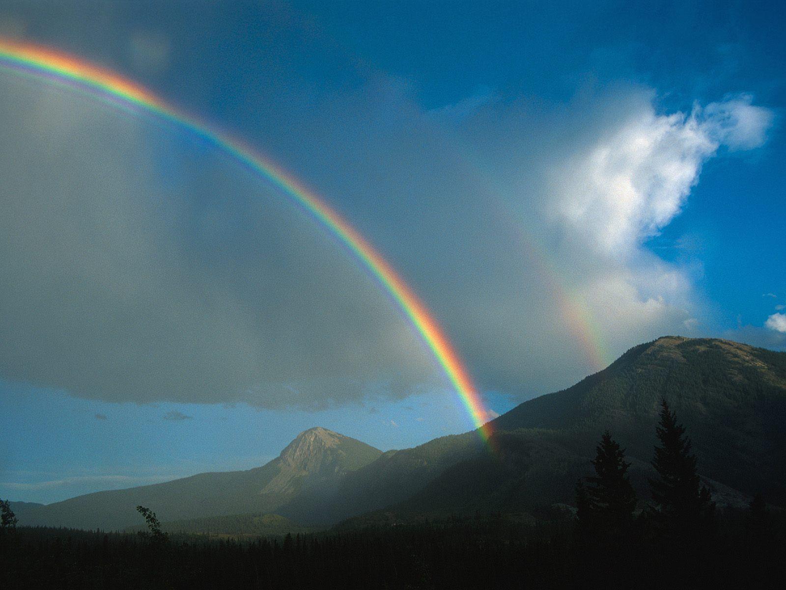1600x1200 Kootenay rainbow desktop PC .