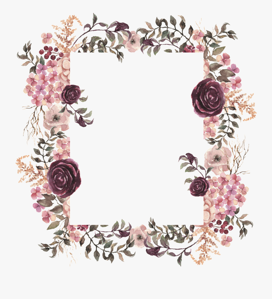 900x989 Transparent Floral Geometric Frame Png .