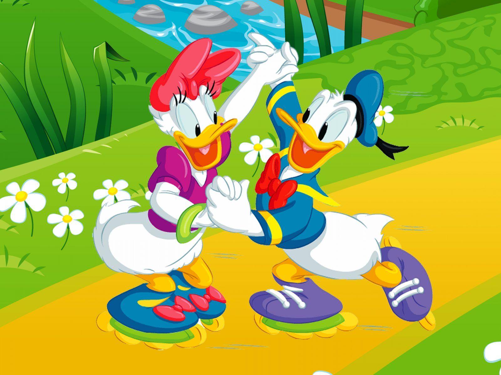 1600x1200 Donald Duck And Daisy Duck Dancing With .