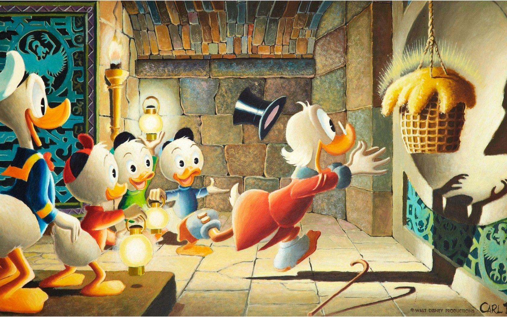 1680x1050 Donald Duck, Scrooge And Nephews .