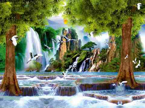 480x360 ALL DECORATIVE DESIGN 122 cm x 92 cm Waterproof Nature Vinyl Wallpaper Price in India ALL DECORATIVE DESIGN 122 cm x 92 cm Waterproof Nature Vinyl Wallpaper online at