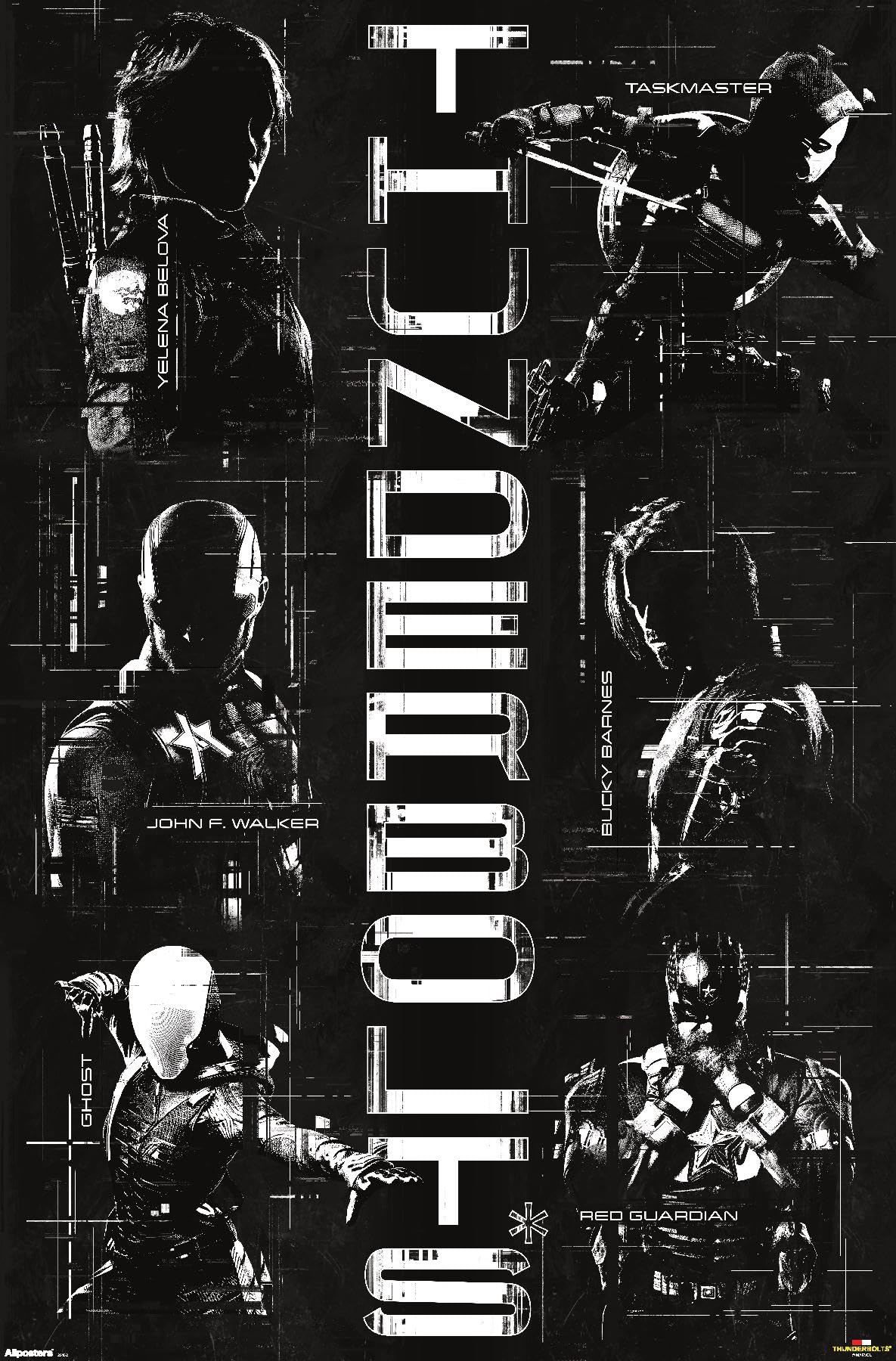 1185x1800 Marvel Thunderbolts (2025) Wall Poster, 34L x 22.4W, Premium Unframed Version: Posters & Prints