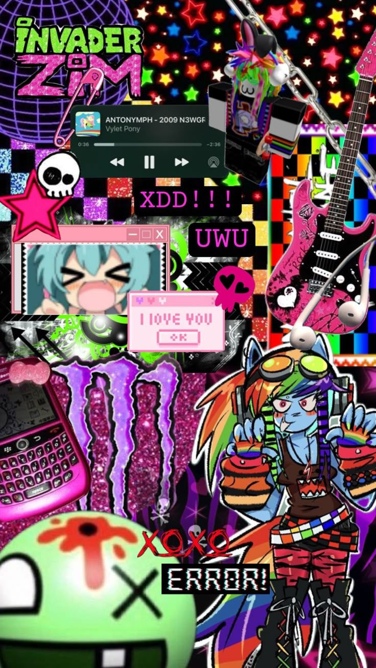 736x1308 XD!! #scenecore #wallpaper #rainbow #scene #emo