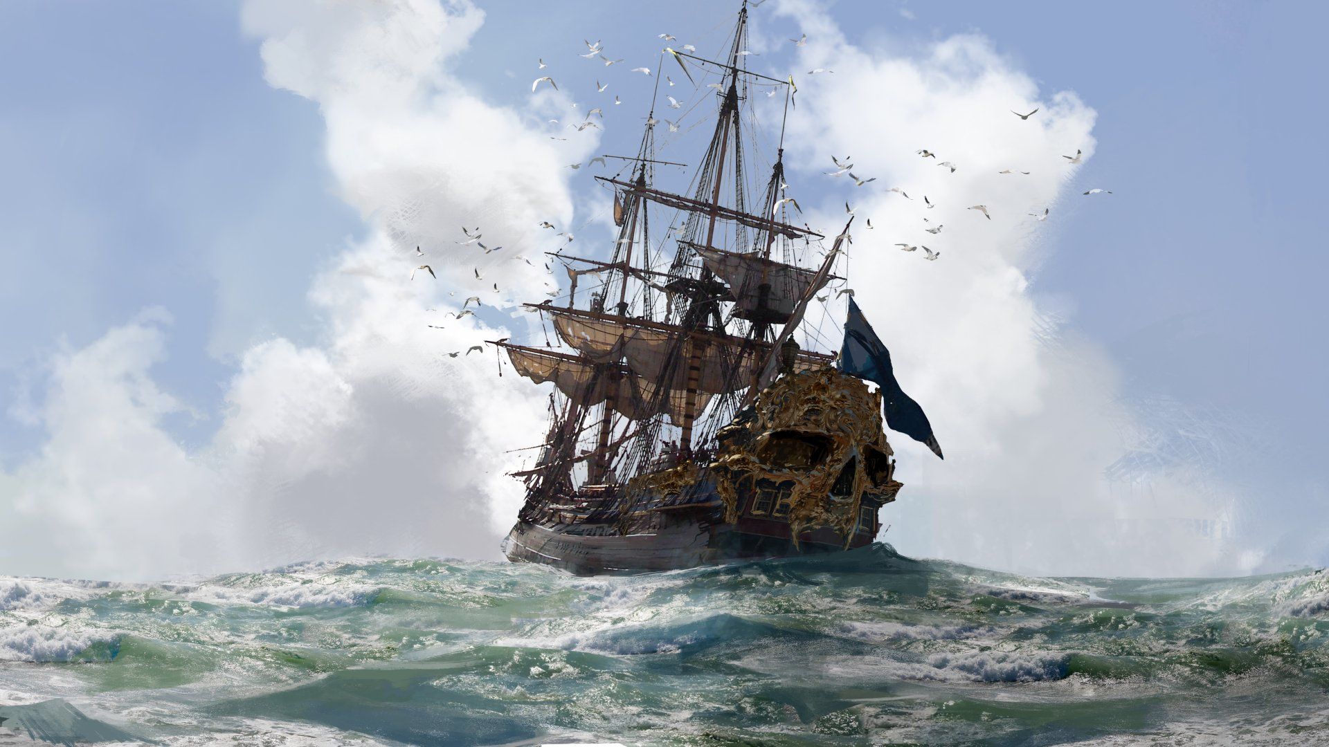 1920x1080 Skull and Bones 4K Ultra HD Pirate Ship Adventure Wallpaperx3375