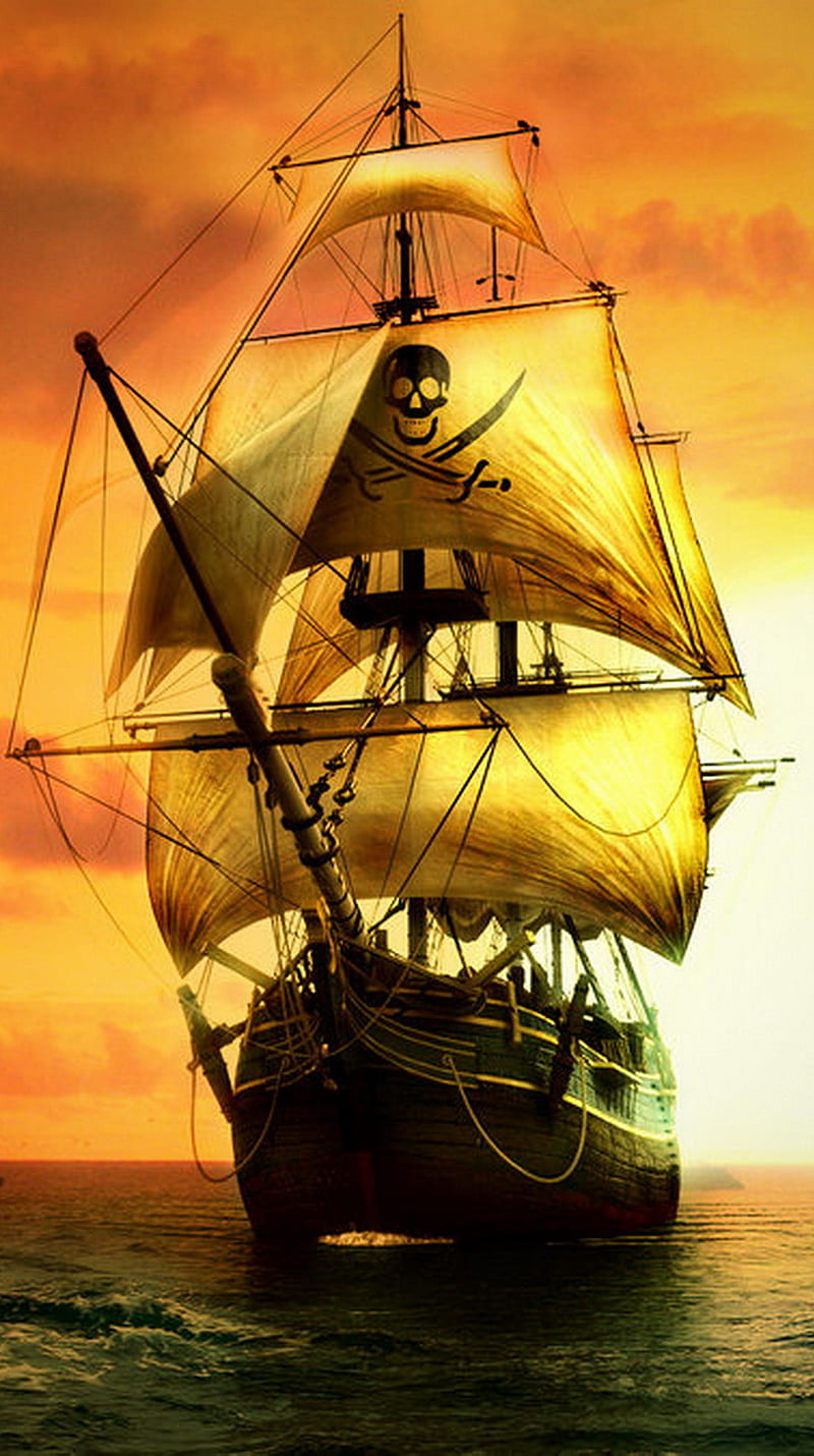 800x1430 Pirate Sail, sailing, ship, HD phone wallpaper