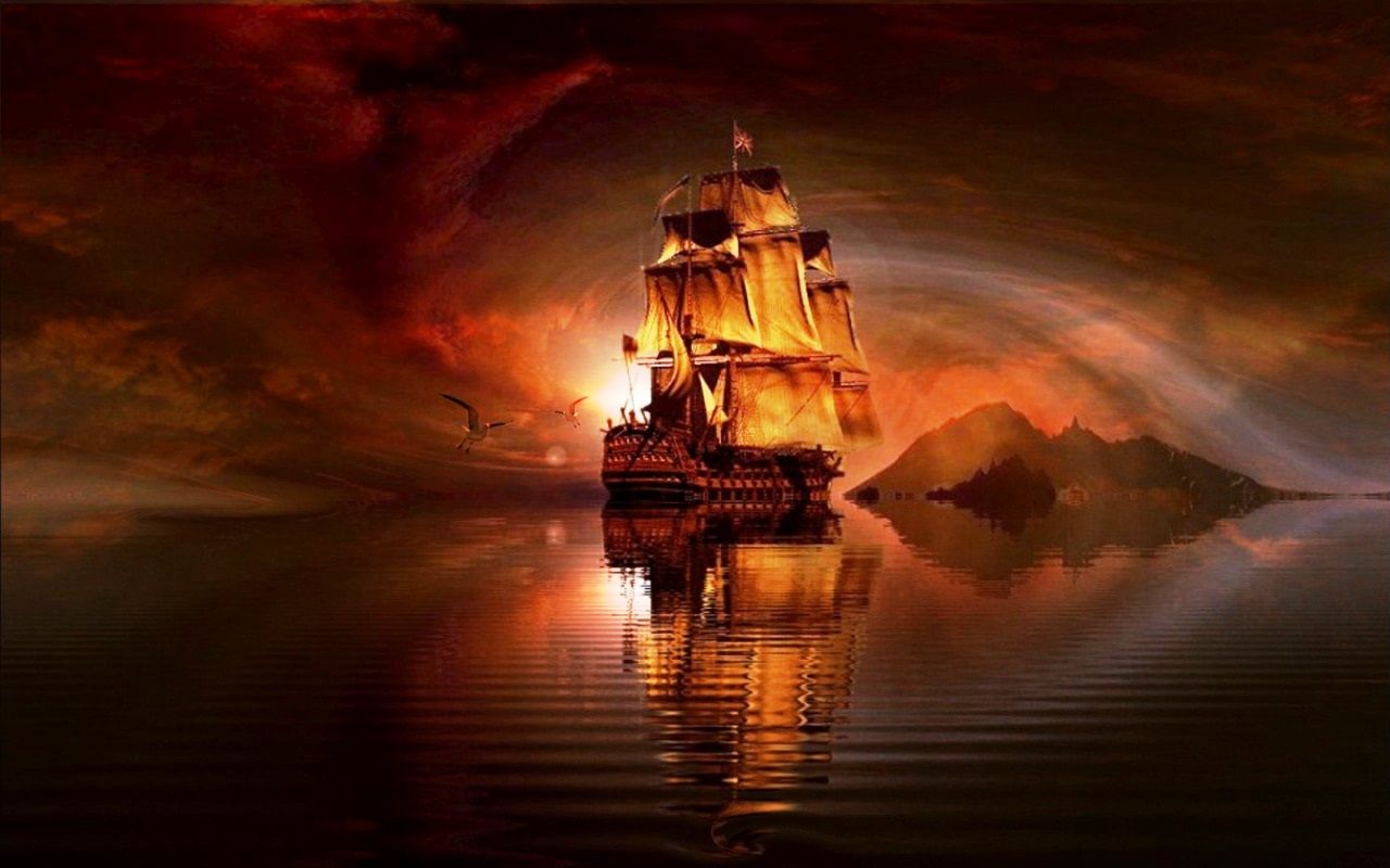 1280x800 Pirate Ship Desktop Wallpaper 08037