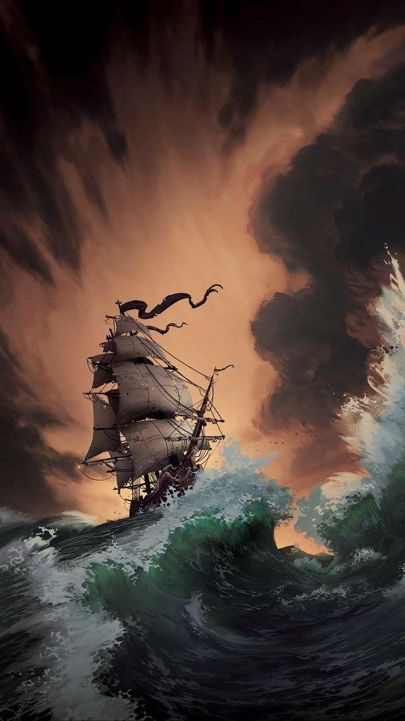 800x1422 Pirates, boat, boats, carrier, pirate, ship, storm, guerra, whistle, world, HD phone wallpaper