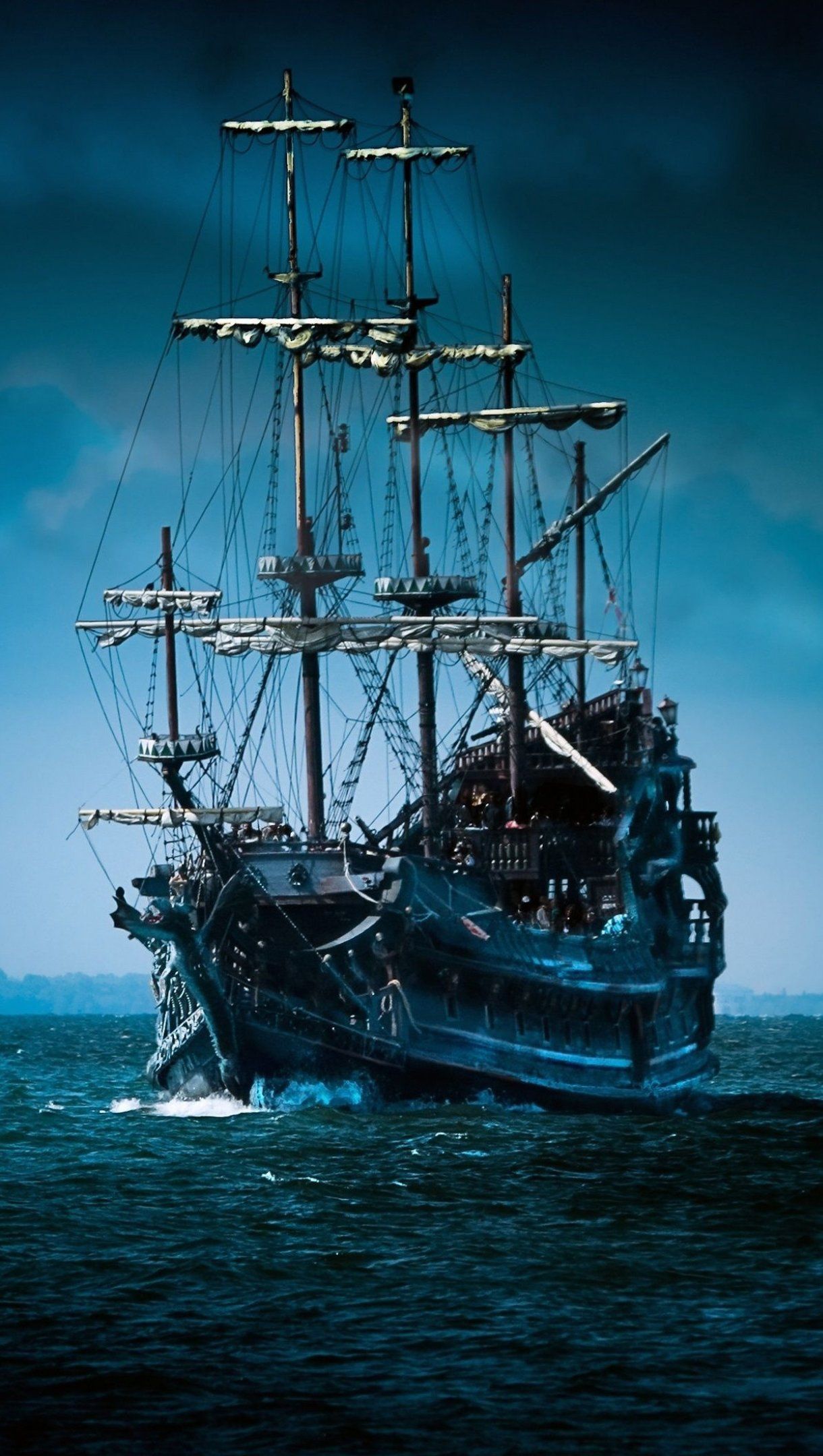 1220x2160 Pirate Ship Wallpaper 4K for iPhone and Mobile Phone