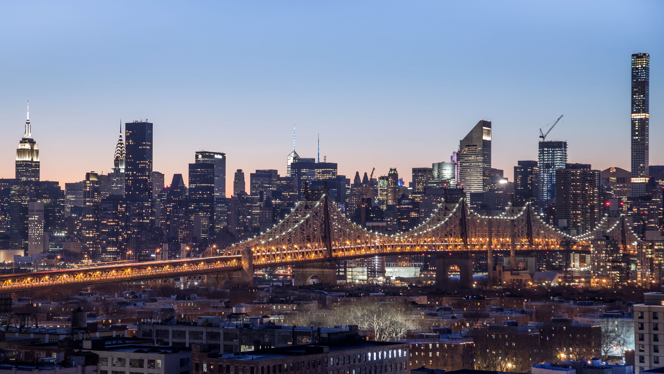 2800x1575 Desktop wallpaper: Man Made, Queensboro Bridge, 59Th Street Bridge, New York, Bridges 4K free download for PC. 351162