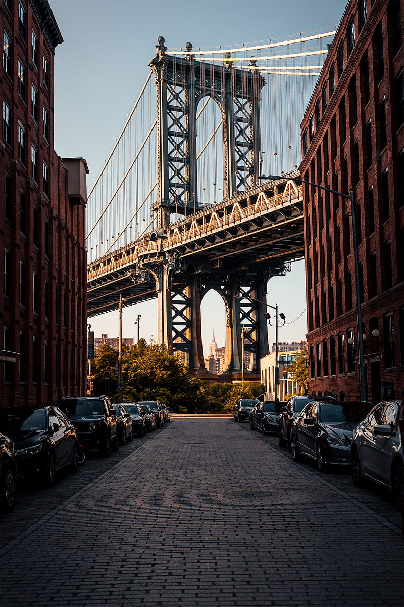 800x1200 HD manhattan bridge wallpaper