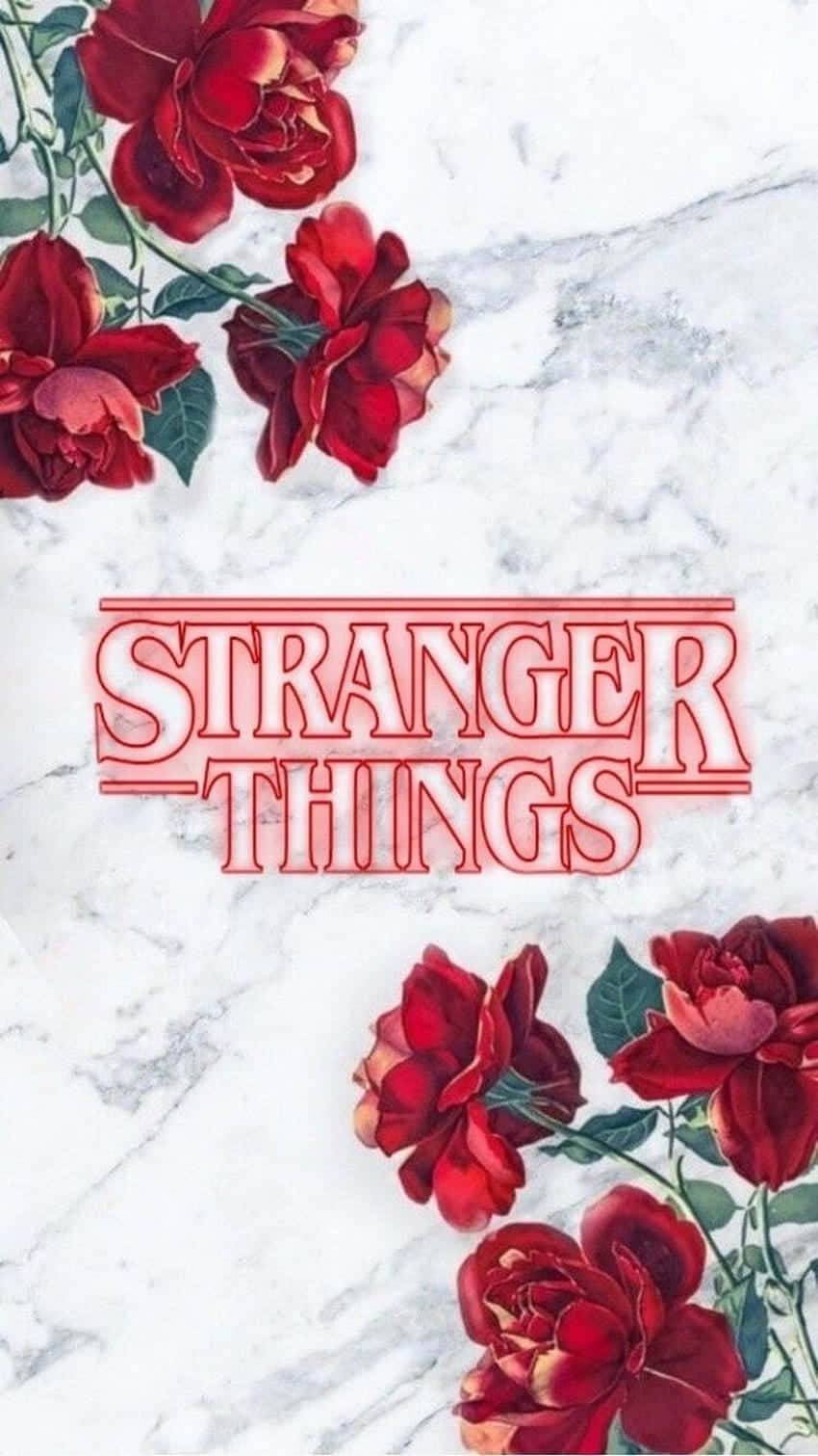 850x1511 Download Stranger Things Girly Flowers Wallpaper