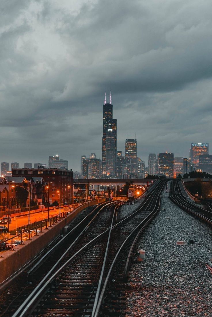 736x1103 Sears Tower at Night in Chicago. Sears tower chicago wallpaper hd, Willis tower wallpaper, City photography