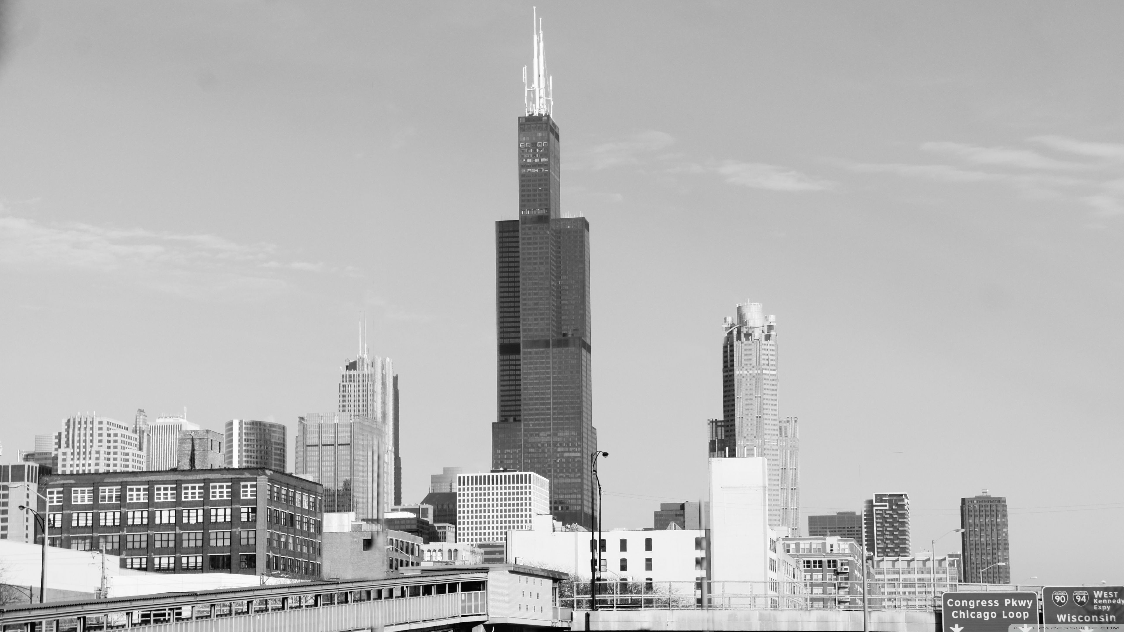 3840x2160 Sears Tower 4K UHD Wallpaper for UltraHD Desktop and TV : Widescreen and UltraWide Display : Smartphone and Tablet Devices