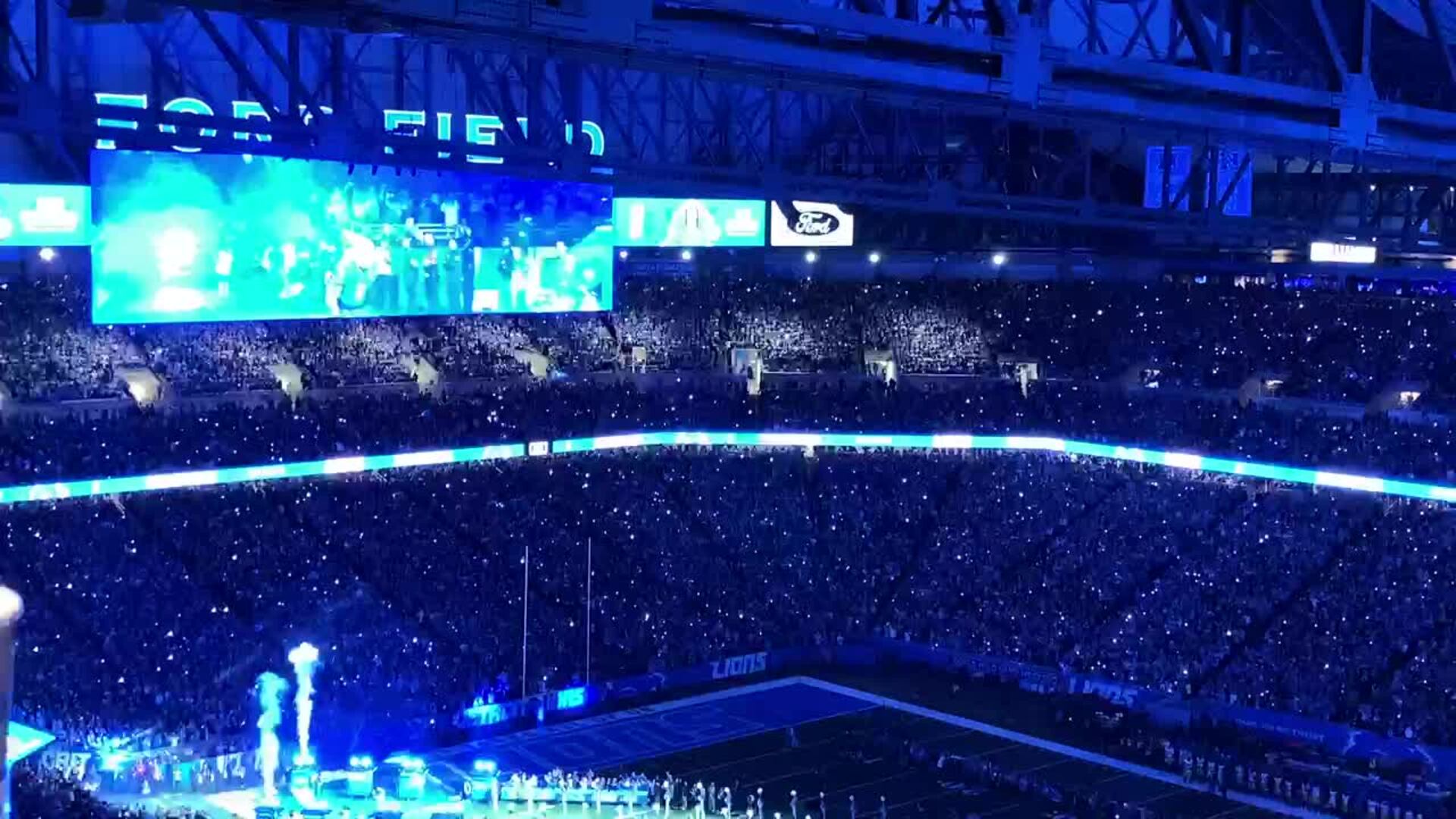 1920x1080 Lions fans break decibel level record at Ford Field during playoff victory