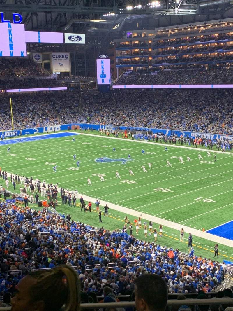 800x1066 Ford Field Section 338 Row 1 Seat 10