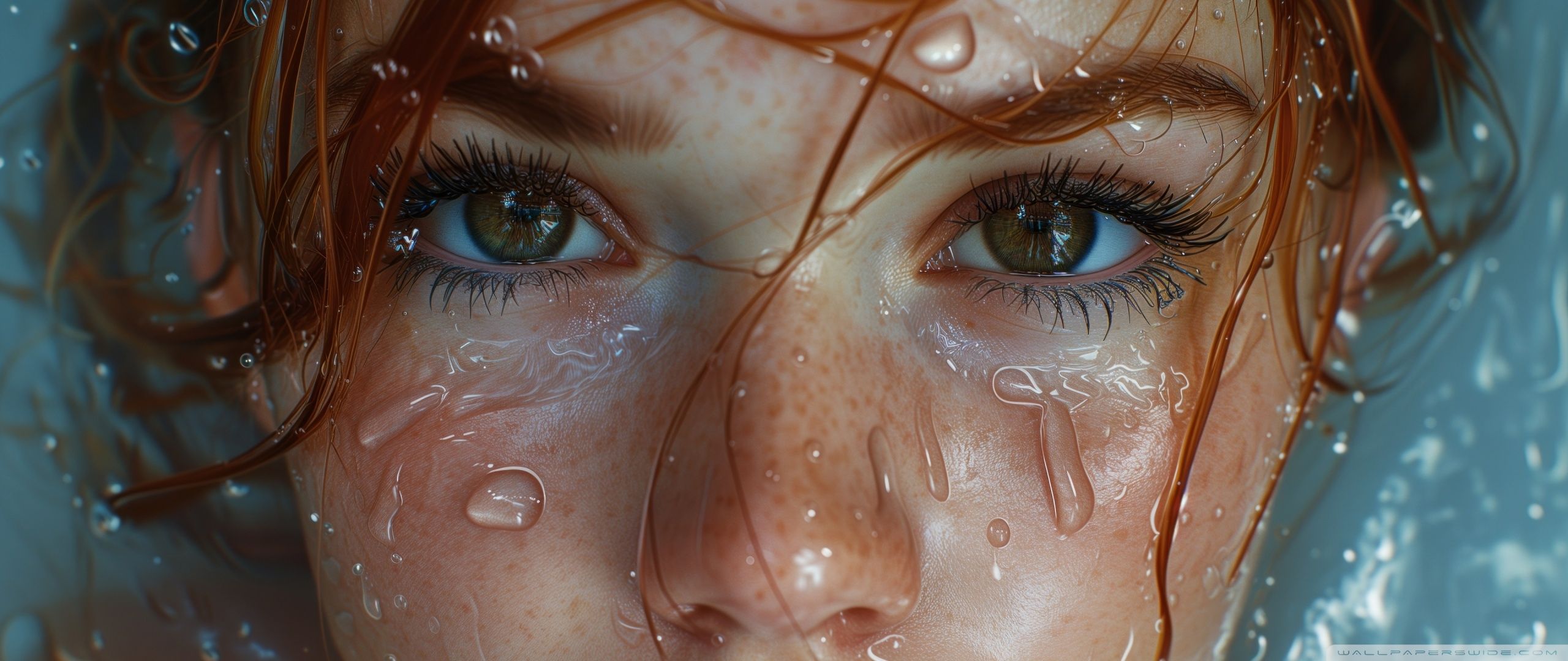 2560x1080 Girl in Water Aesthetic 4K UHD Wallpaper for UltraHD Desktop and TV : Widescreen and UltraWide Display : Smartphone and Tablet Devices