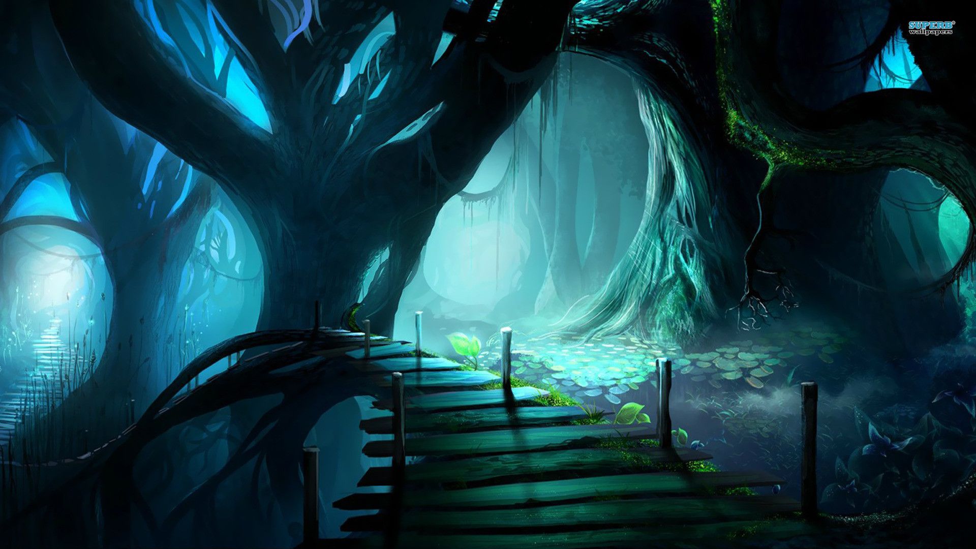 1920x1080 Scary Forest Wallpaper