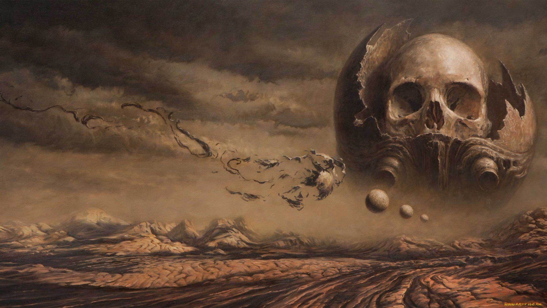 1920x1080 Dark Skull HD Wallpaperx1080