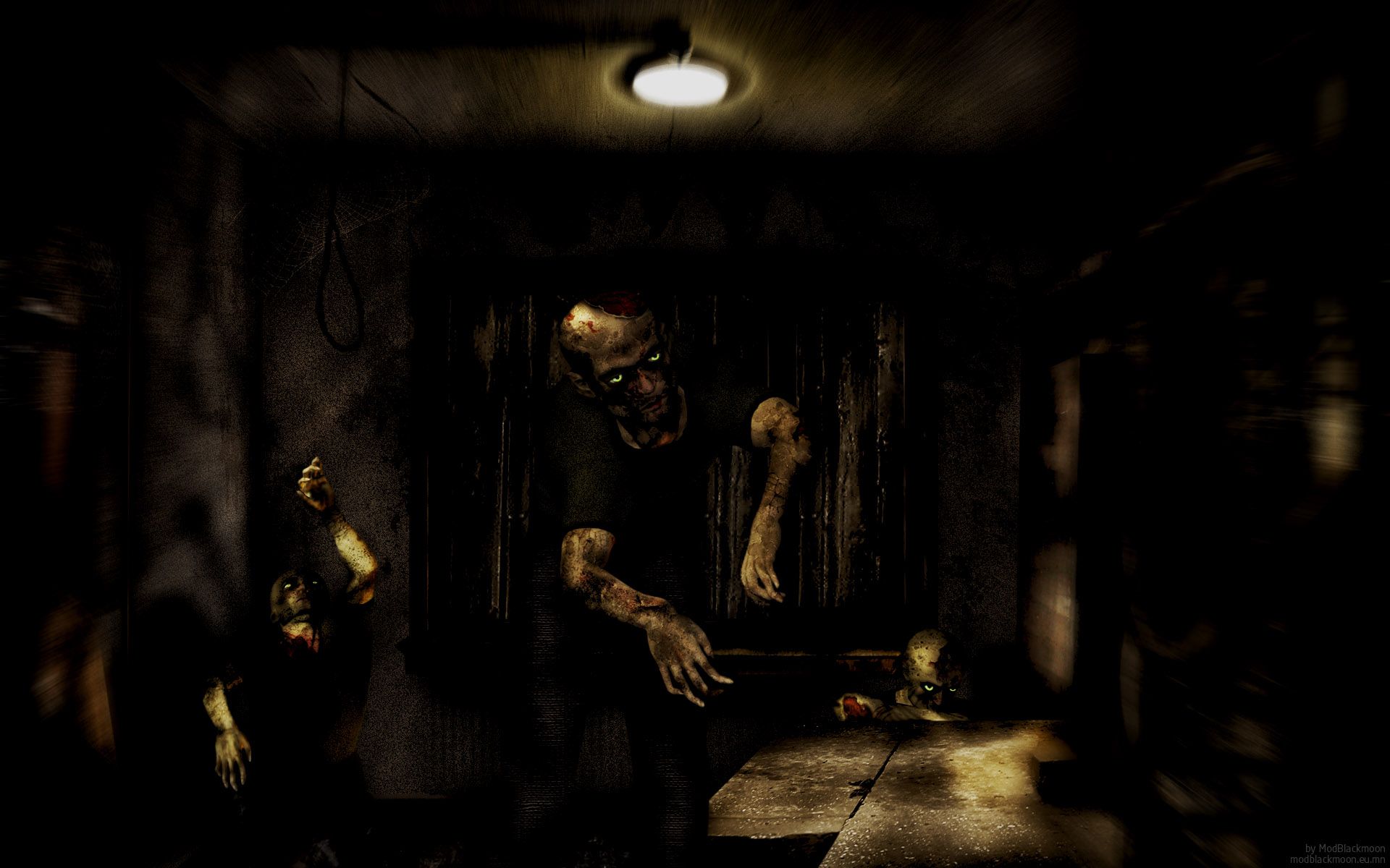 1920x1200 Desktop wallpaper: Horror, Dark, Zombie, Blood, Creepy, Evil, Scary, Spooky 4K free download for PC. 541281