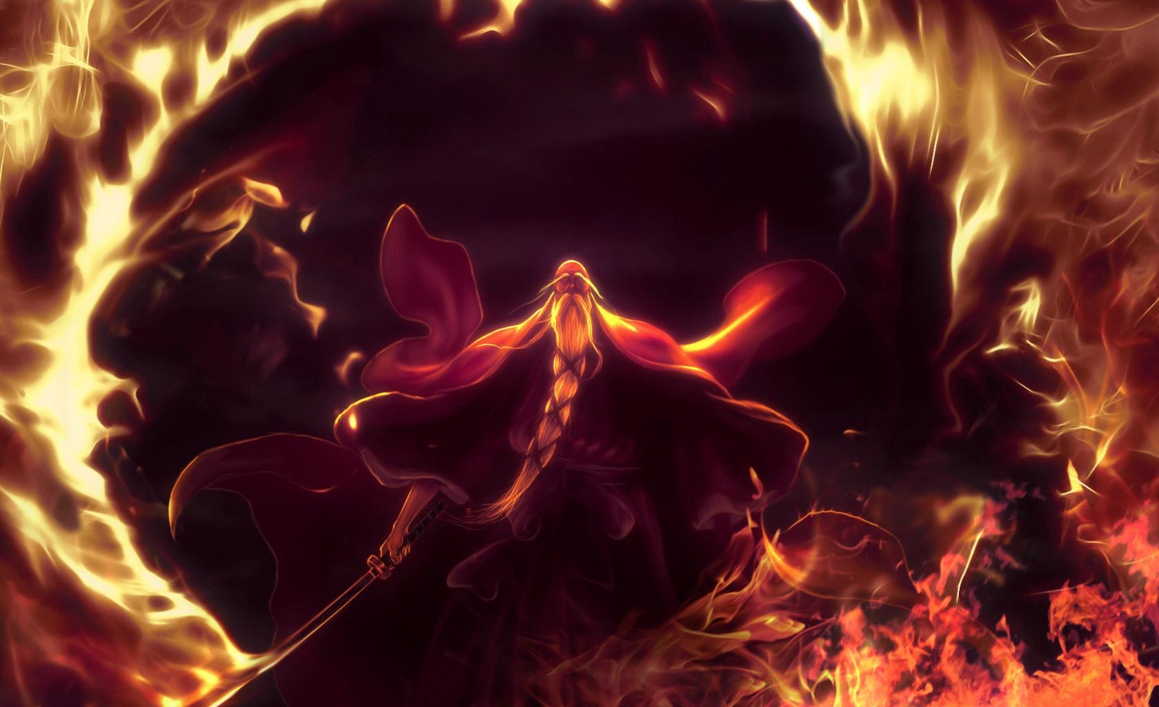 1680x1024 fire, flame, sword Wallpaper, HD Fantasy 4K Wallpaper, Image and Background