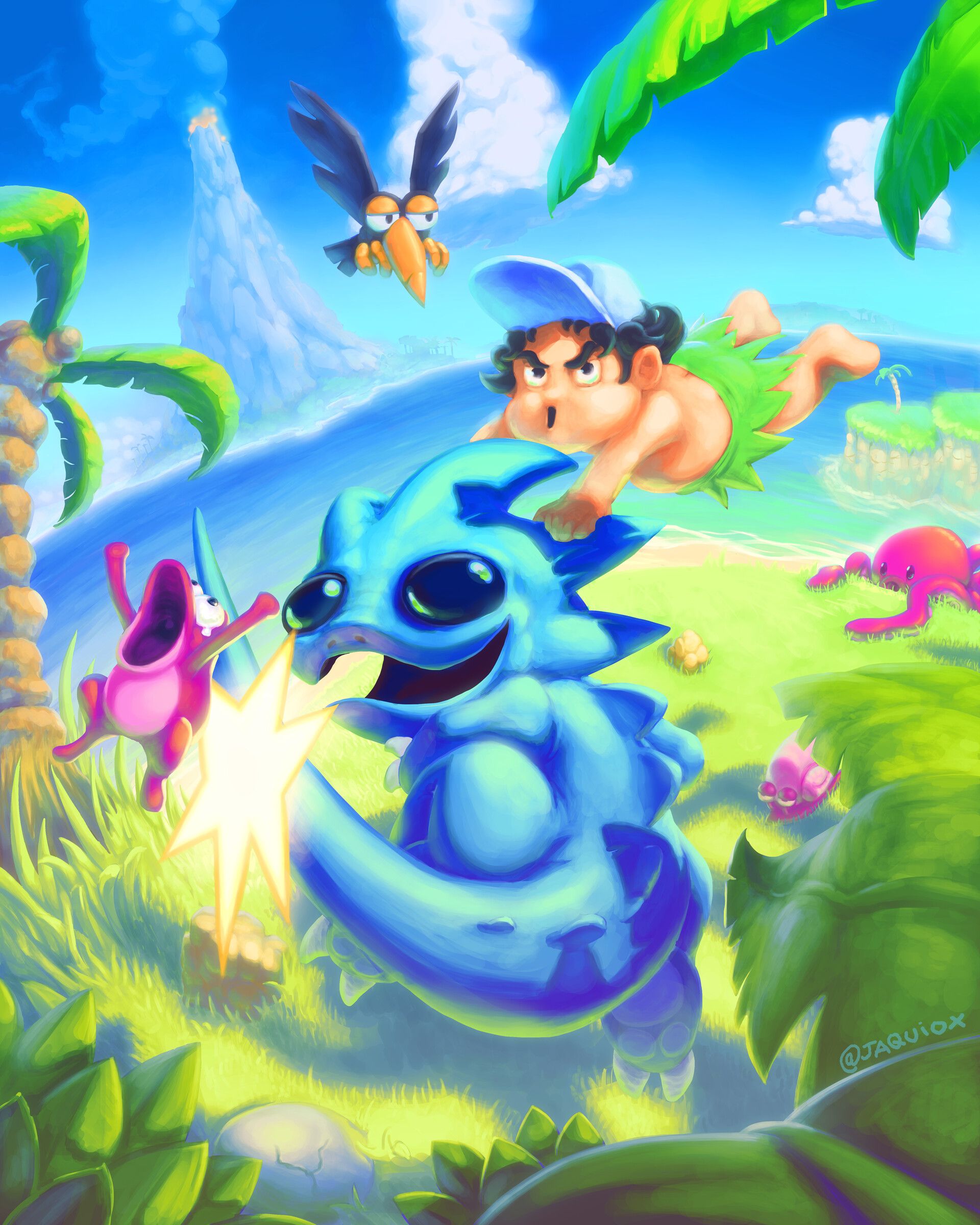 1920x2400 Adventure Island Wallpaper Hudson Adventure Island Snes Adventure Island Nes Dinosaur Game