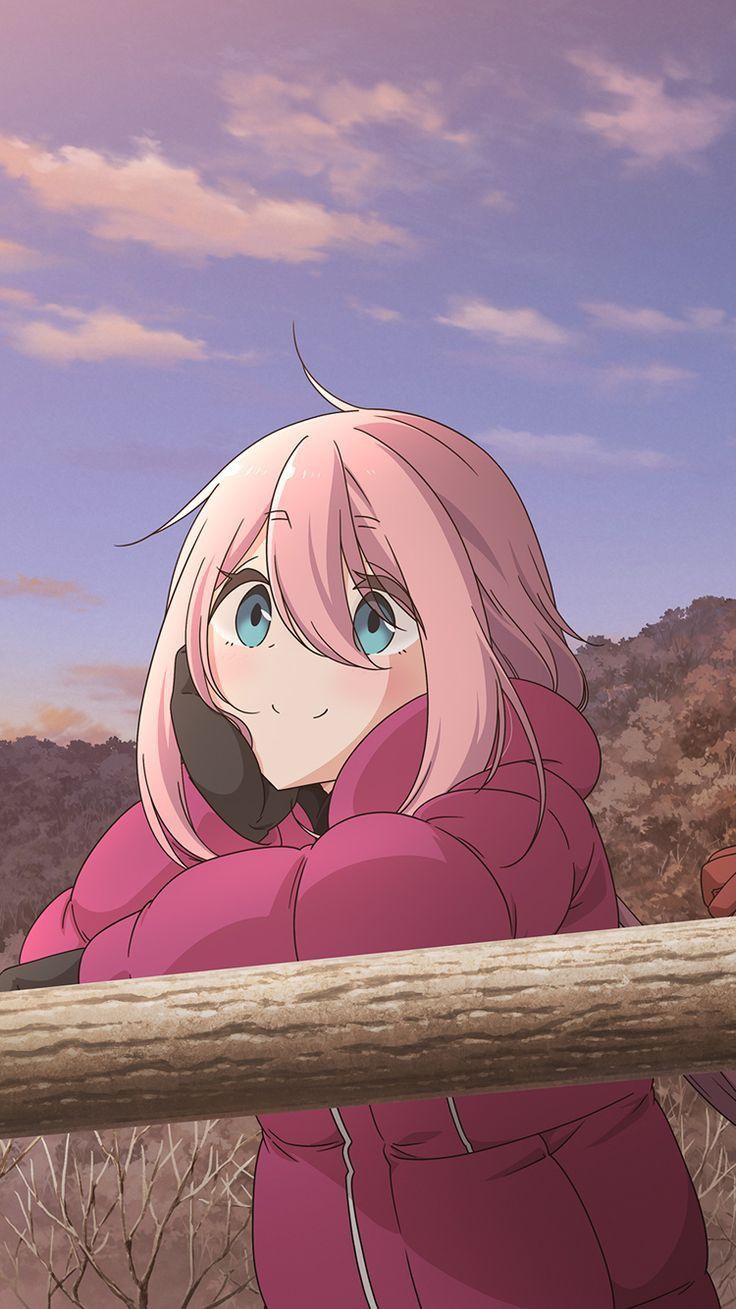 736x1309 キャンプ イラスト. iPhone x 壁紙, ゆるキャン, アニメ