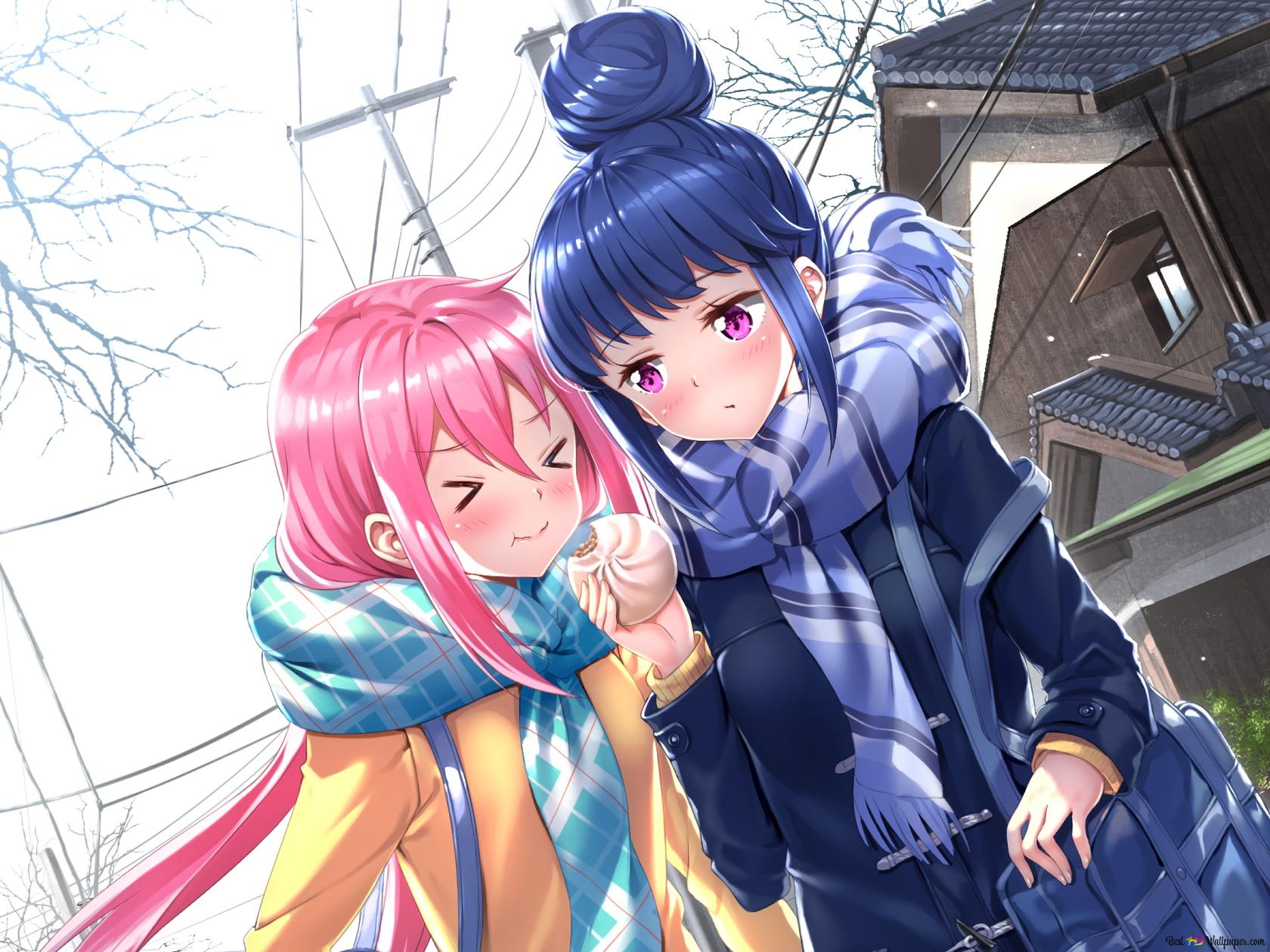 1680x1260 Laid Back Camp : Nadeshiko Kagamihara & Rin Shima HD Wallpaper Download
