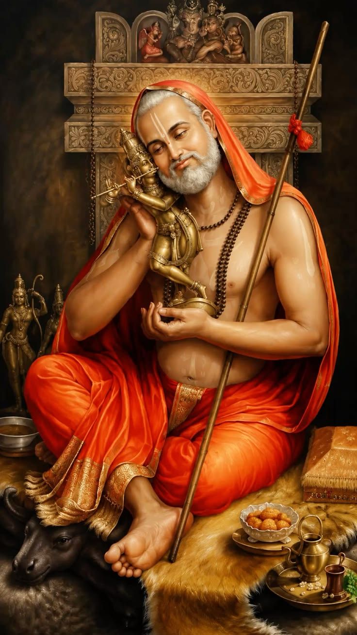 736x1308 Sri Raghavendra Swamy 4K Wallpaper for iPhone