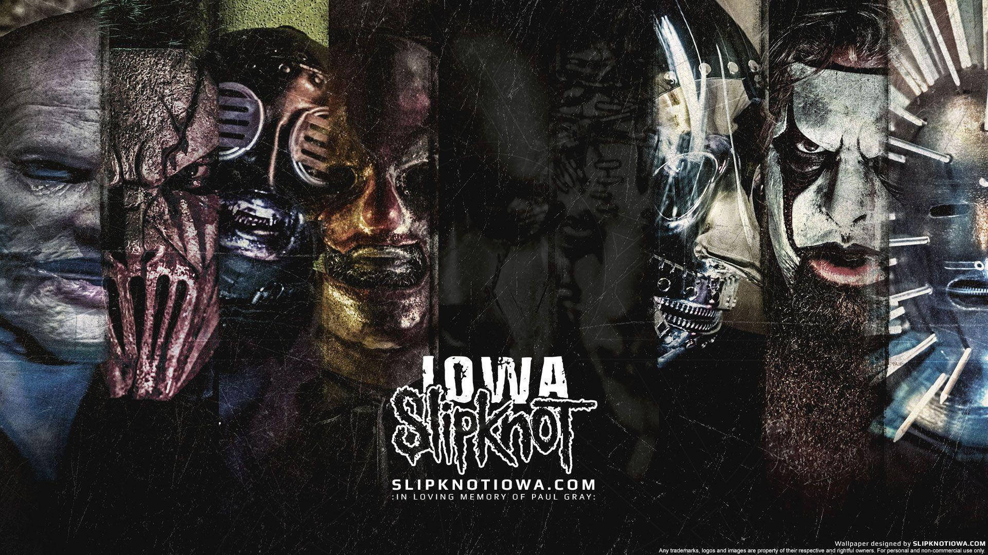 1920x1080 Download Slipknot Iowa Tour Promotional Poster Wallpaper
