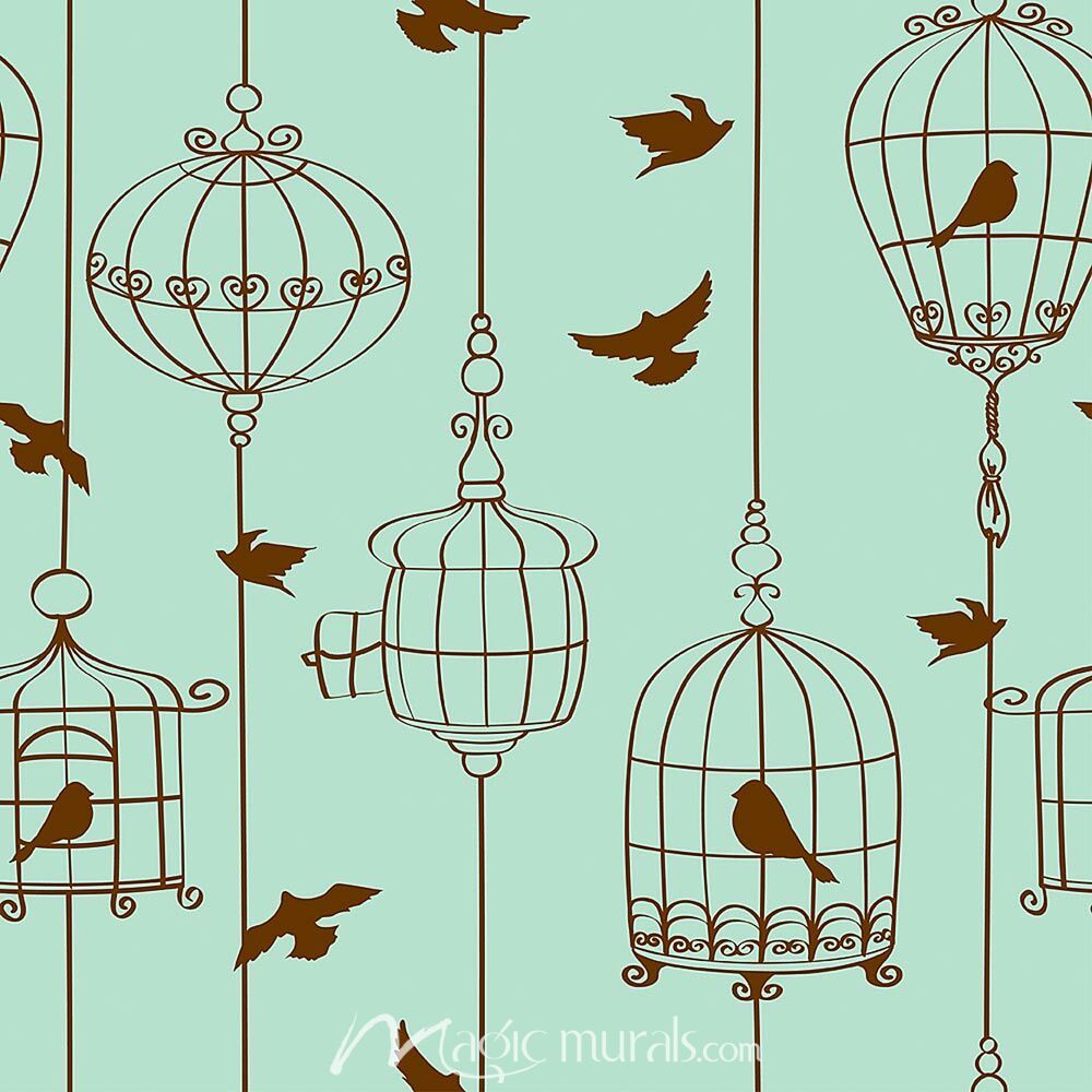1000x1000 Bird Cage Pattern Wallpaper