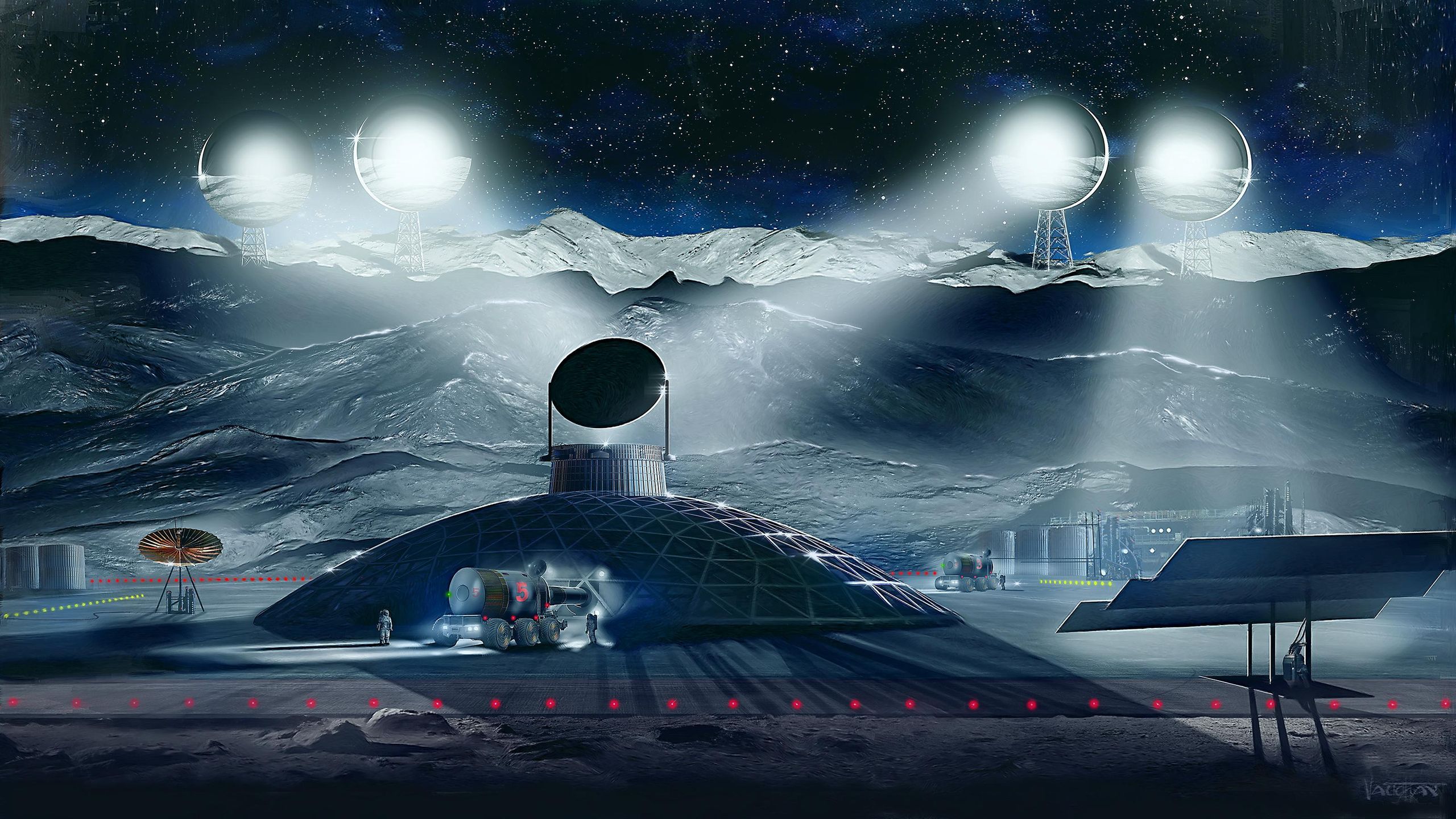 2560x1440 No Digging Required: Space Mining on the Moon and Beyond May Be Solar Powered