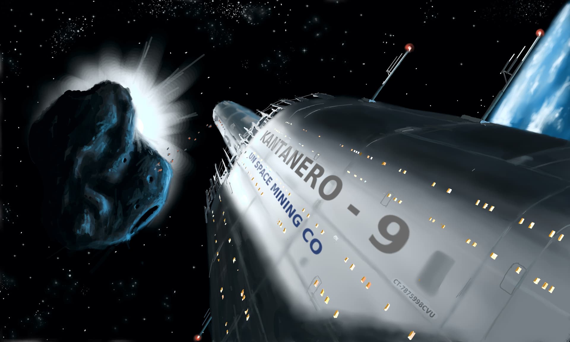 1920x1152 Space mining