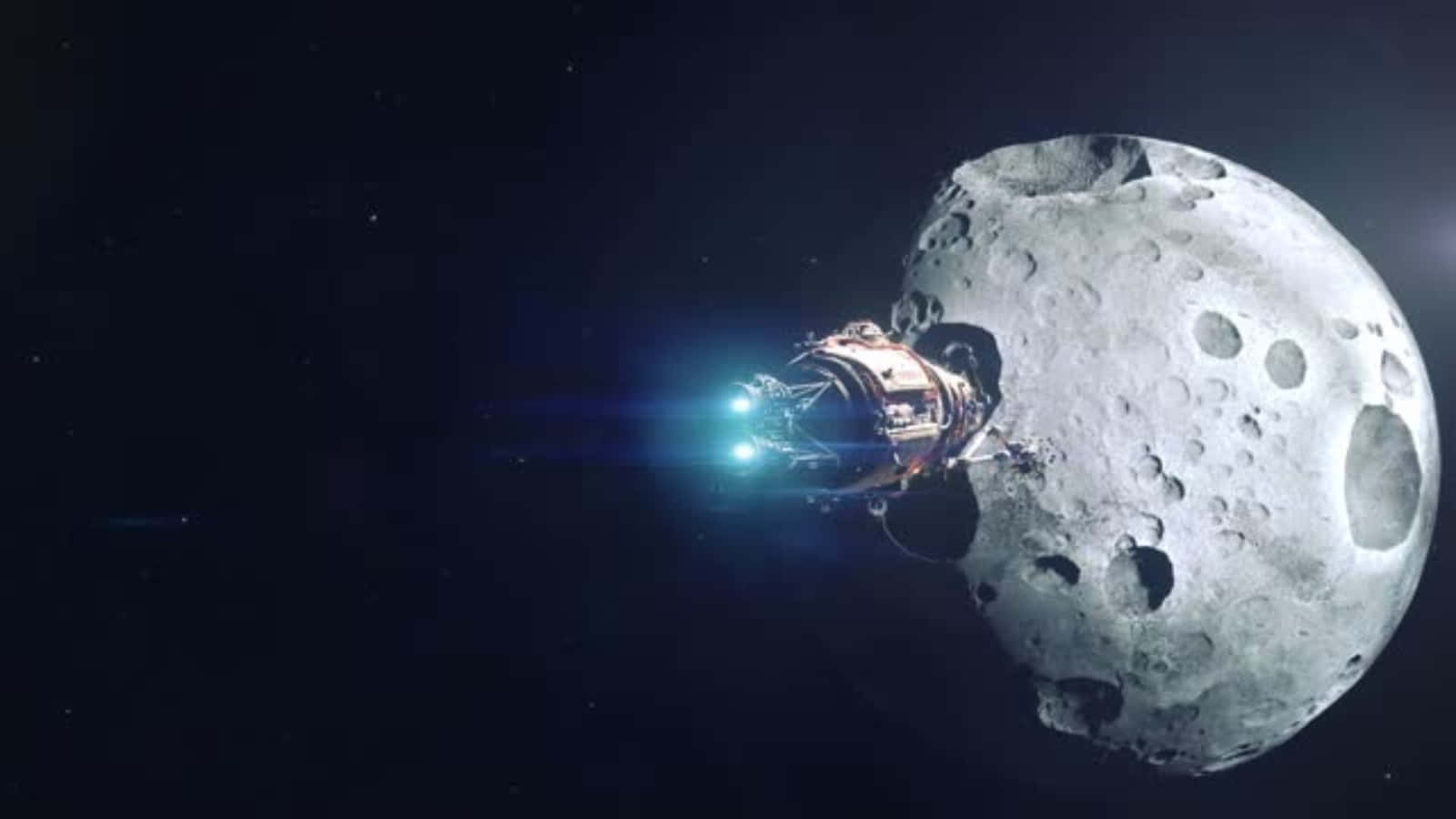 1600x900 Download Futuristic Space Mining Endeavor Wallpaper