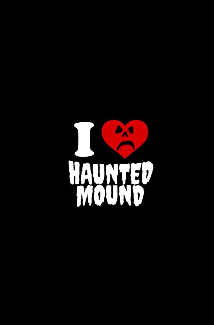 736x1119 Haunted Mound Wallpaper. Black and red spooky design, Halloween decoration ideas, Haunted mound horror theme