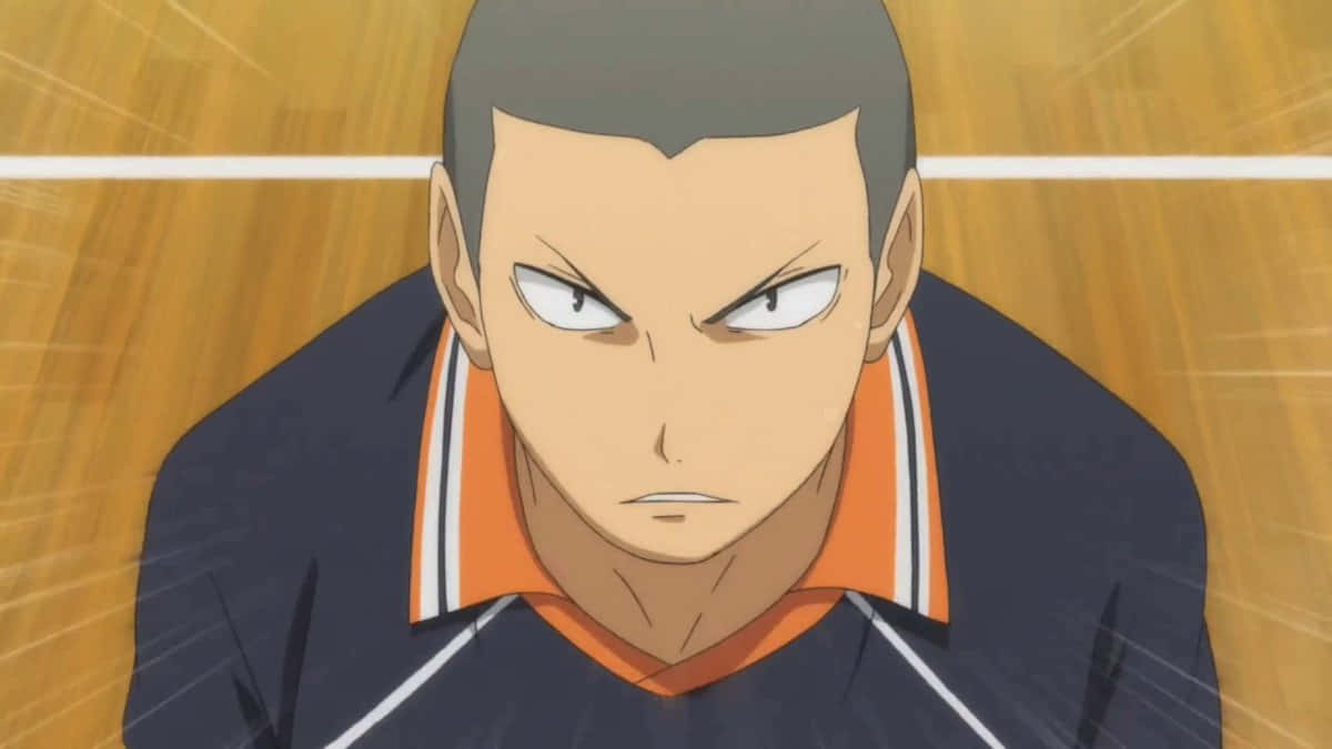 1200x675 Download Tanaka Ryunosuke confidently walks on the volleyball court Wallpaper