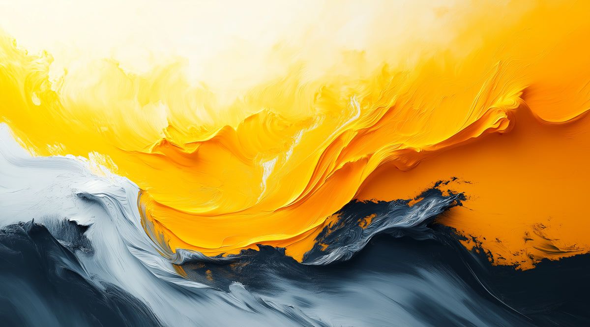 1200x665 Sunlight and Shadow Abstract Brushstroke Mural Wallpaper