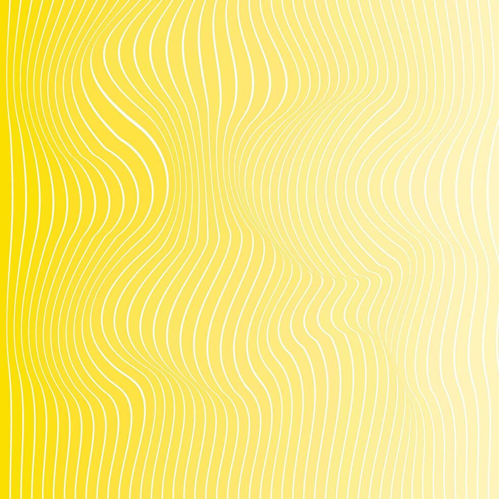 980x980 modern simple abstract seamlees wavy vector lite and deep yellow color strip vertical blend distort line pattern art on white color background, perfect for background, wallpaper
