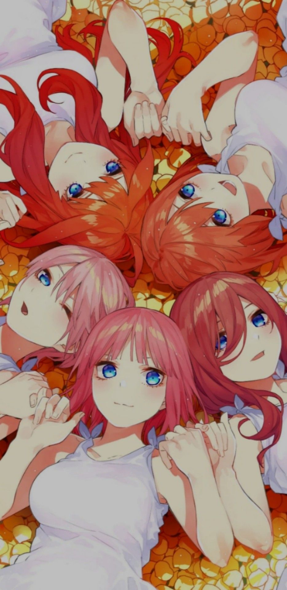 934x1920 Nakano Sisters Wallpaper