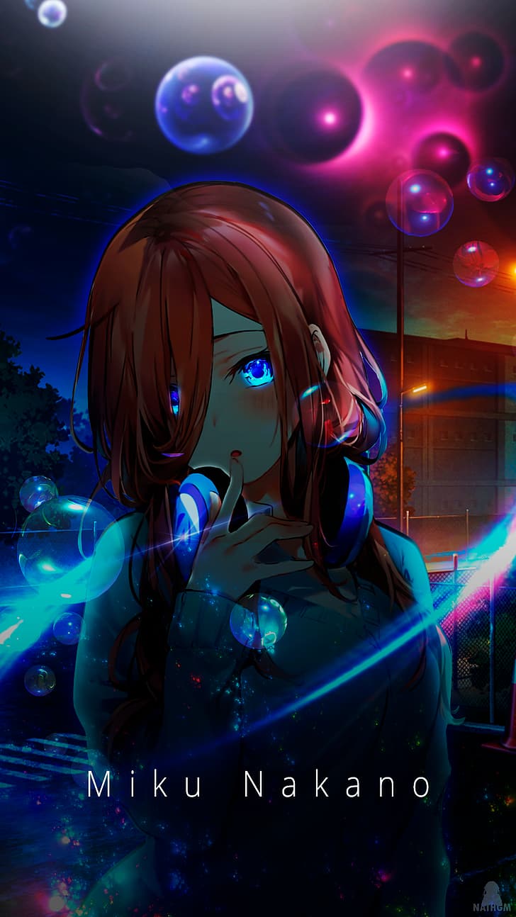 728x1294 Nakano Miku 1080P, 2K, 4K, 5K HD wallpaper free download