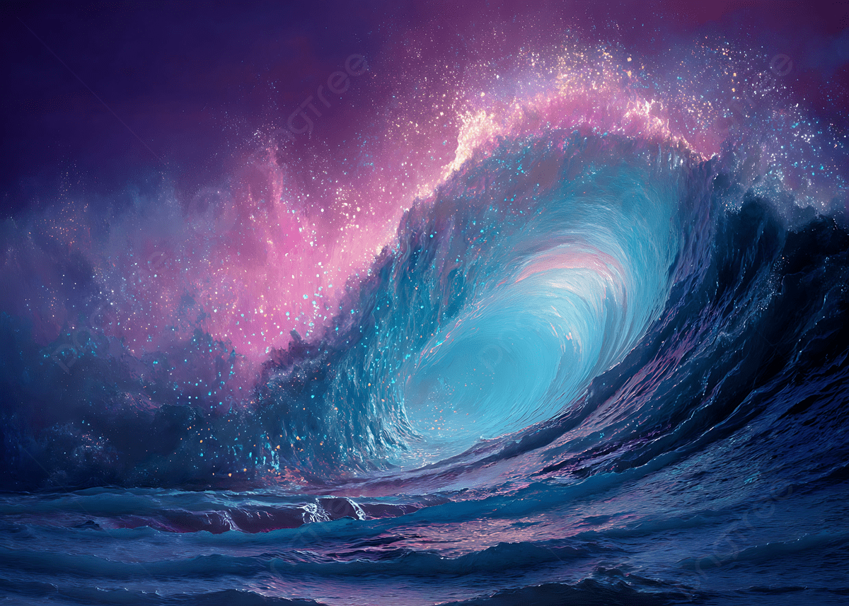 1200x857 Cosmic Ocean Wave Merging With Nebula And Glittering Light Effects In Surreal Fantasy Scene, Cosmic, Ocean, Wave Background Image And Wallpaper for Free Download