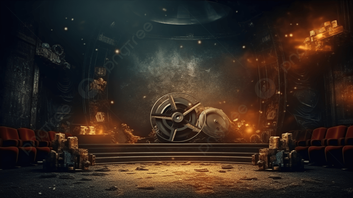 1200x673 Gritty Cinematic Backdrop A Luxurious And Elegant 3D Rendering Of A Cinema Theme, Dark Wallpaper, Black Wallpaper, Gradient Wallpaper Background Image And Wallpaper for Free Download
