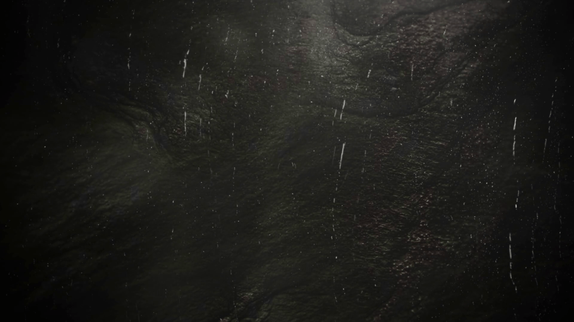 1920x1080 Cinematic background with rain on dark wall and motion camera. Luxury and elegant dynamic animation footage of cinema theme