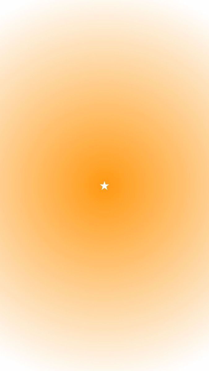 675x1200 bright orange aura wallpaper with little white star