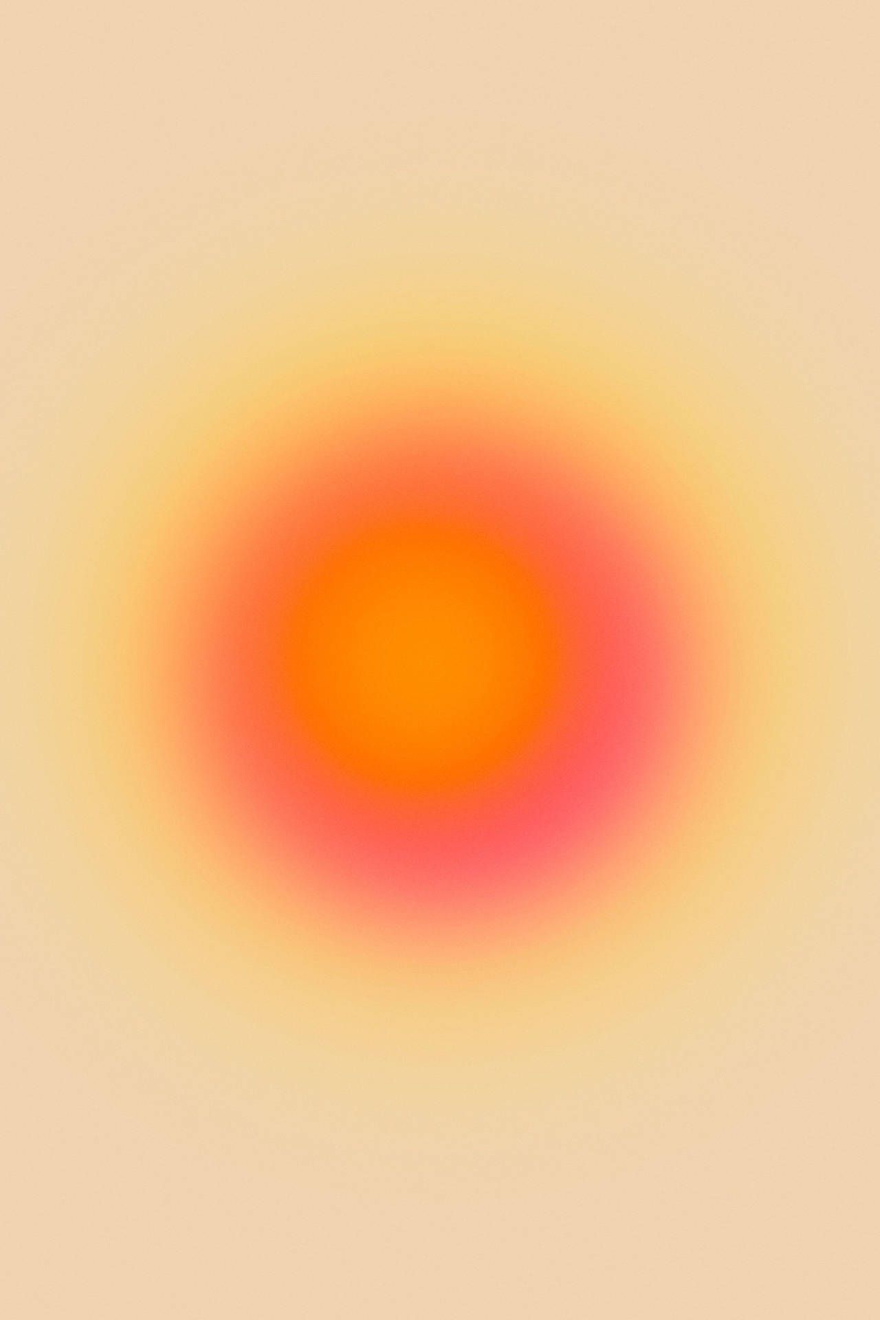 1280x1920 Orange Aura Wallpaper
