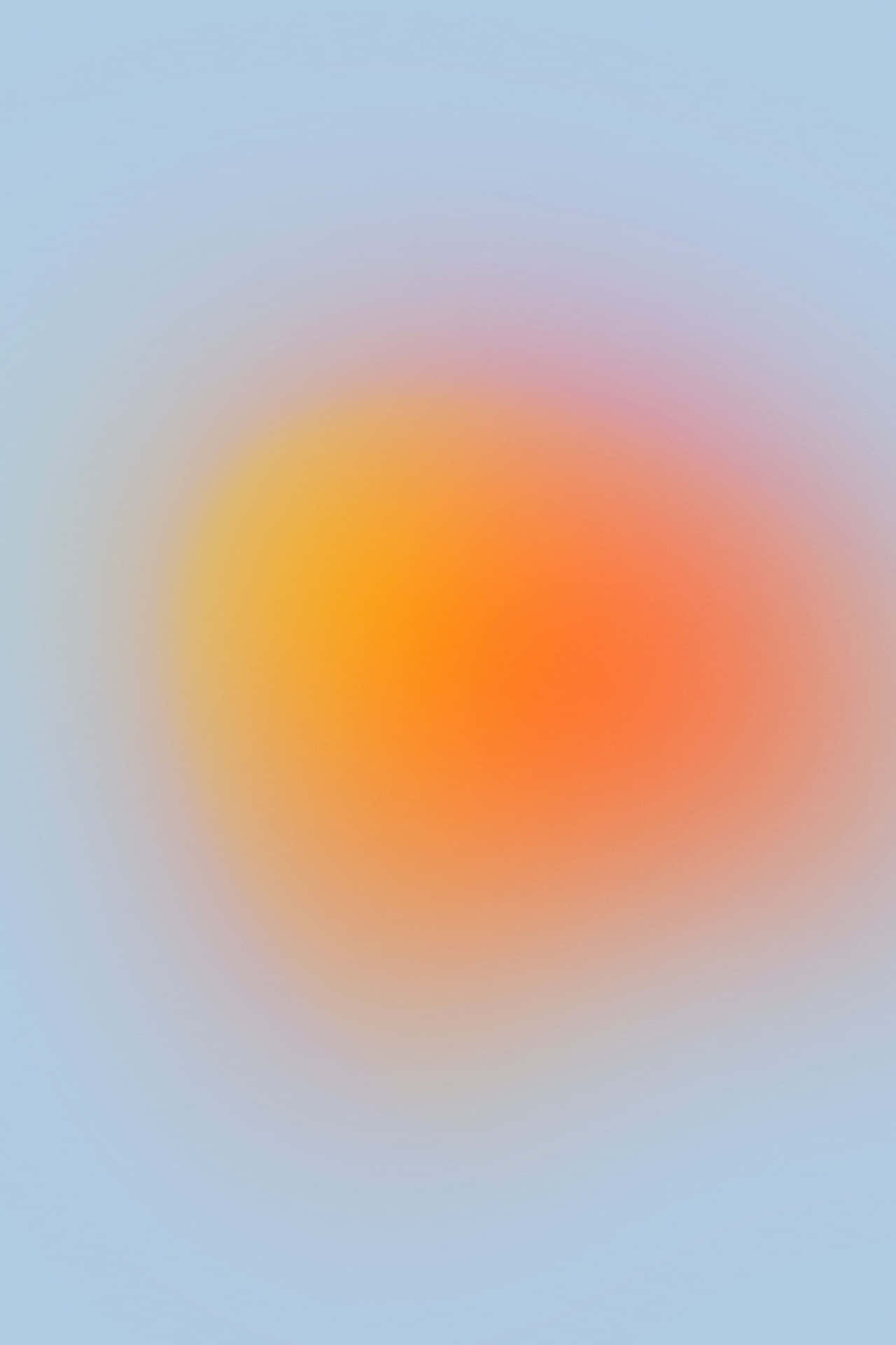 1280x1920 Orange Aura Wallpaper